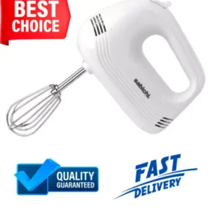 Sabichi 5 SPEED Electric Food Blender White Hand Mixer Mix Whisk Baking Beater