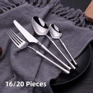 12/16/20 Pieces Stainless Steel Western Tableware  Set Cutlery Set Dinnerware