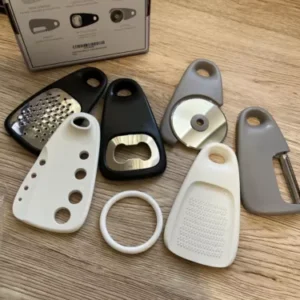 Mini Kitchen Gadgets 6 Piece Set Space Saving Cheese Grater, Bottle Opener..NEW