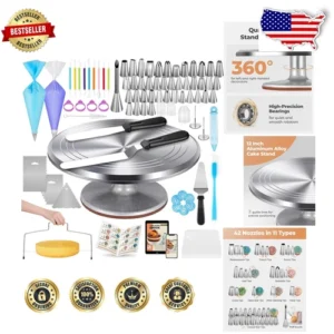 All-in-One 183 Pcs ULTIMATE Cake Decorating Supplies for Creative Bakers