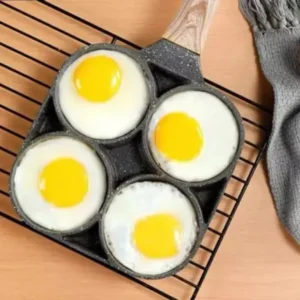 4 Hole Non-stick Frying Pan for Egg, Pancake, Steak, omelet
