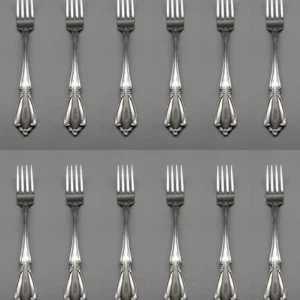 SET OF TWELVE - Oneida Stainless Flatware CHATEAU Dinner Forks NEW